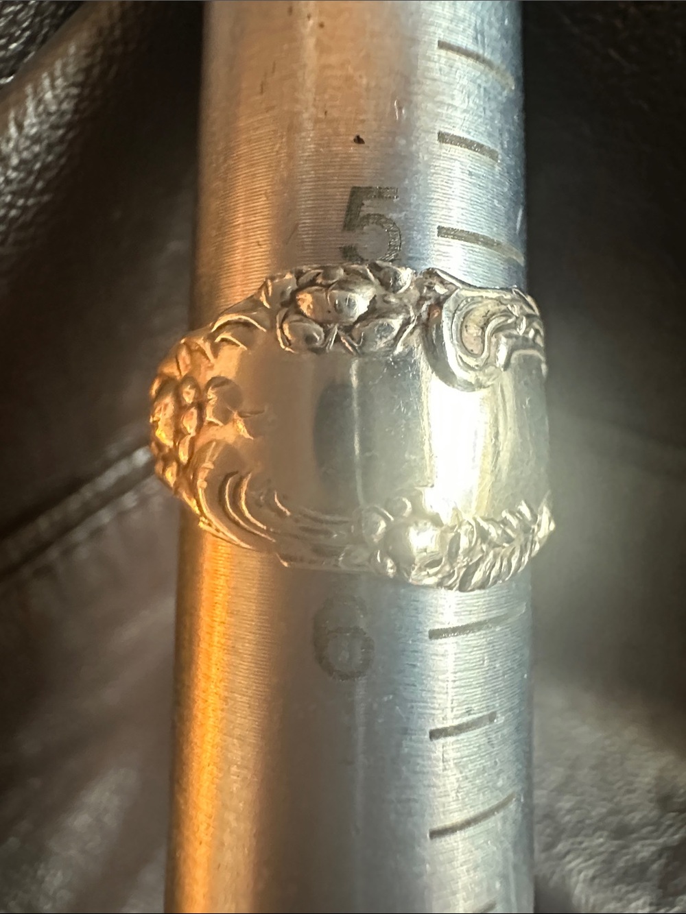sz 5.5 sterling silver ring made by my parents